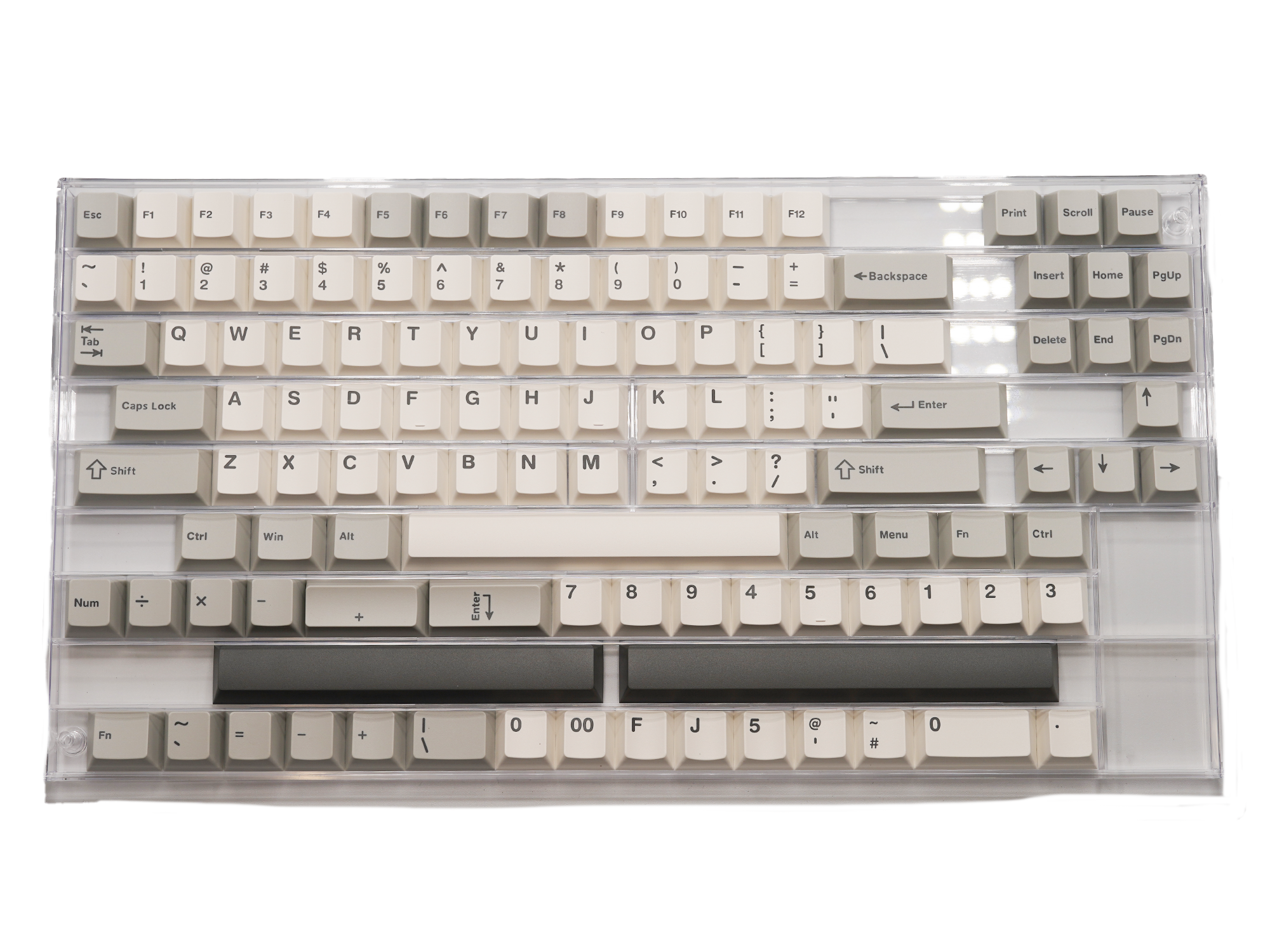 WS Gray Skies Keycaps Doubleshot PBT Cherry Profile – LumeKeebs