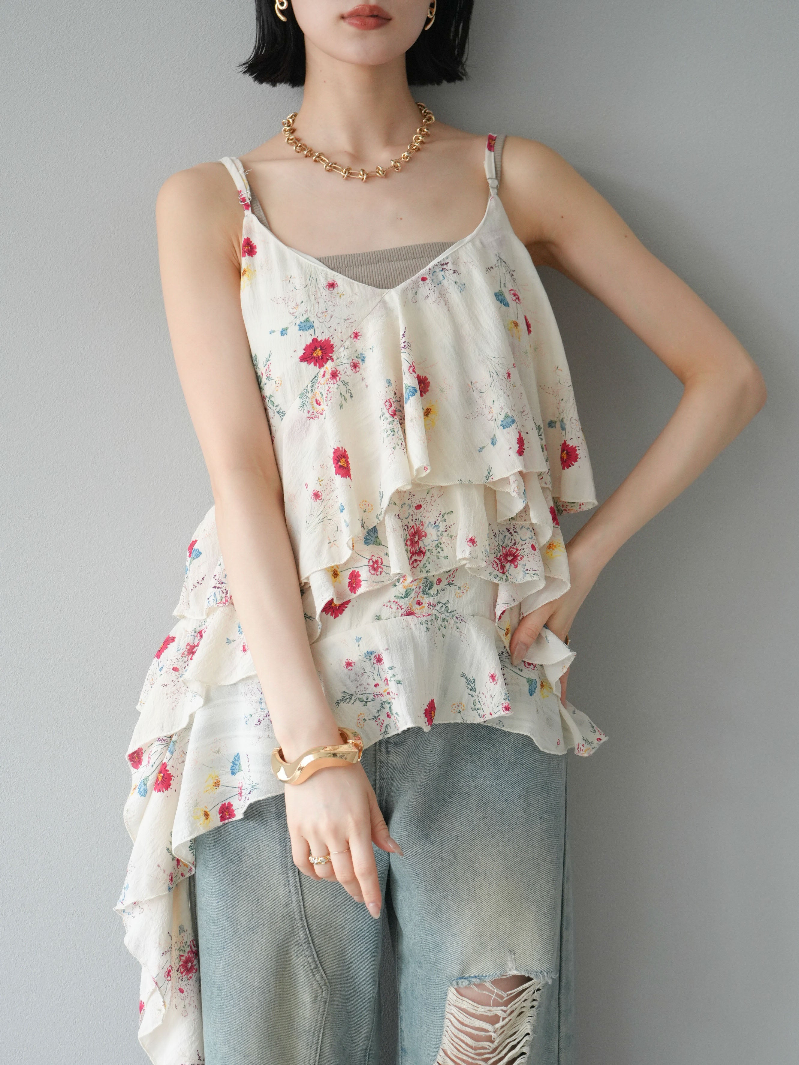 Lil Ambition フラワープリントキャミソール Lil Ambition フラワー