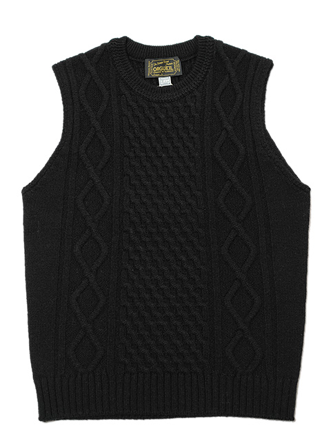 ORGUEIL（オルゲイユ） 】 ケーブルニットベスト [ Cable Knit Vest
