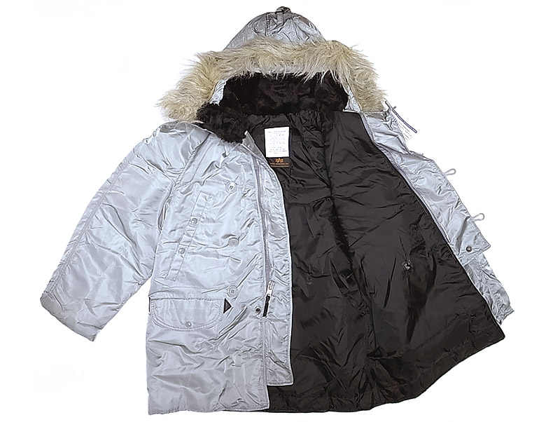 Deadstock 1992'S ALPHA type N-3B Silver アルファ フライト