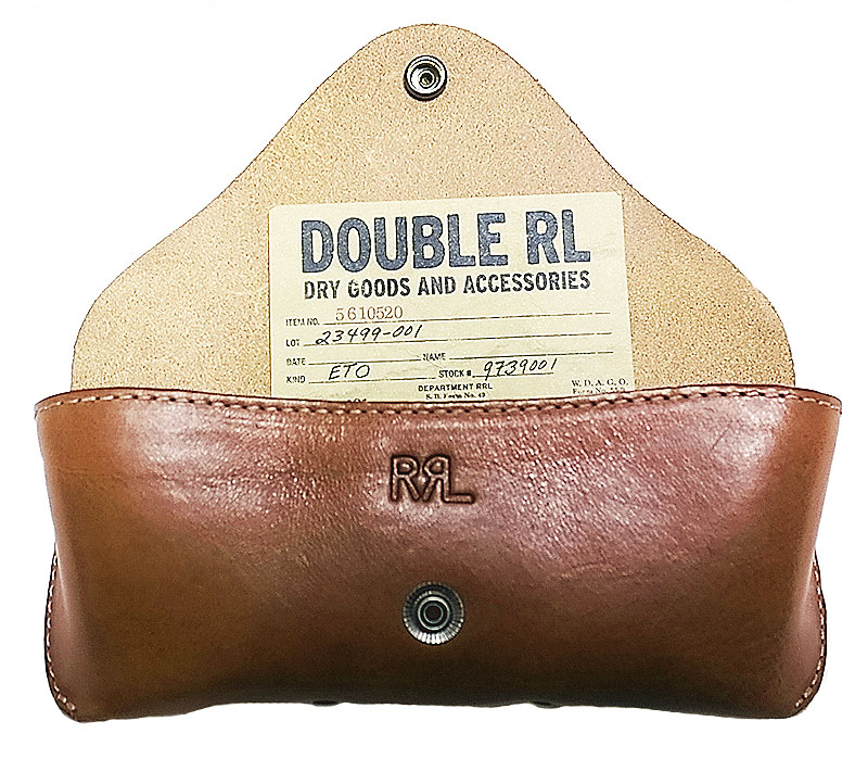 Double RL(RRL) Leather Glasses Case ダブルアールエル 本革眼鏡