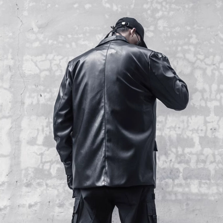 CYBORG】ダークスタイルPUレザージャケット