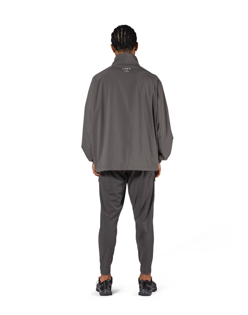 Basic Nylon Zip Up Jacket - D.Grey – LÝFT