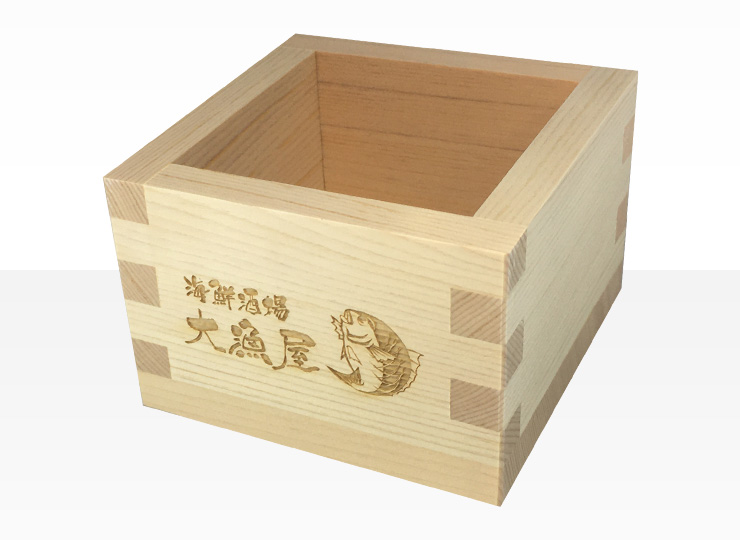 式典・セレモニー用祝枡（レーザー・3面） | 枡本舗