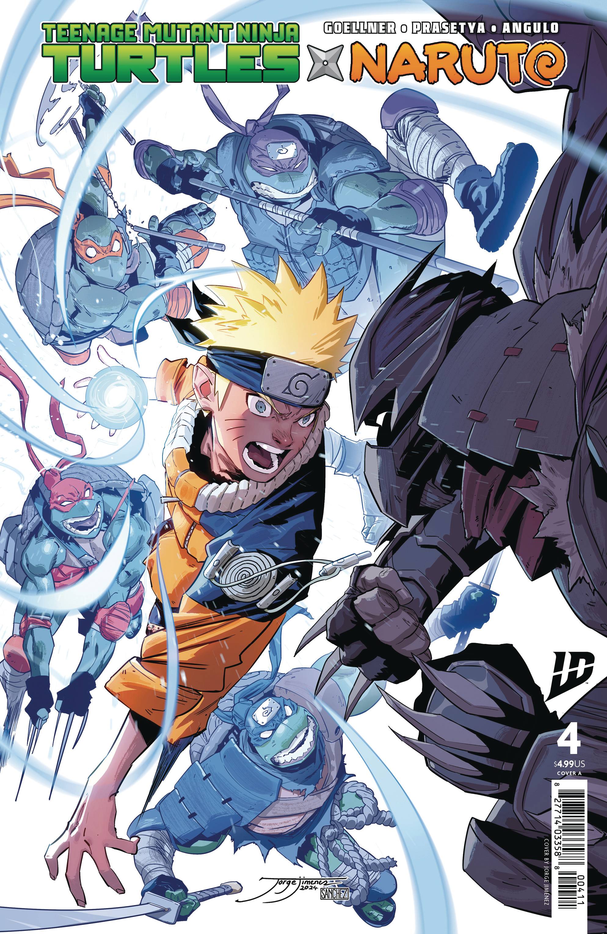 全編英語/リーフ】TEENAGE MUTANT NINJA TURTLES X NARUTO #4（Cover A