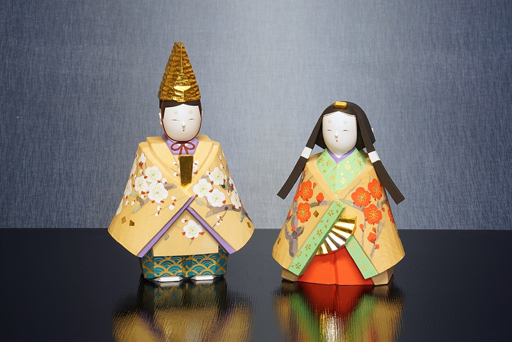 立雛人形セット ※烏帽子の羽破損 立雛人形セット ※烏帽子の羽破損