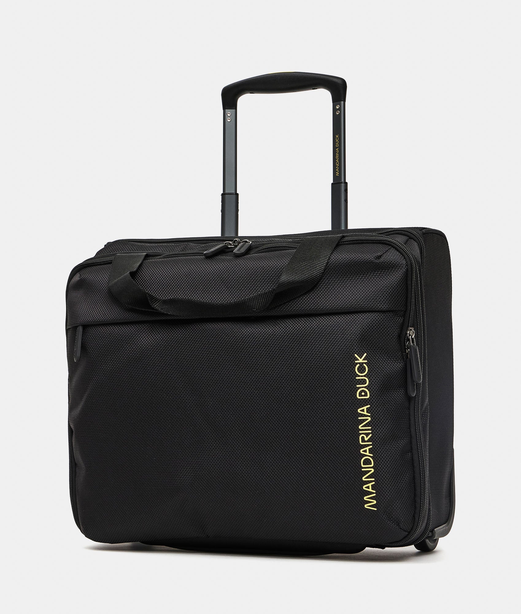 Zephyr Rolling Tote Black - Mandarina Duck