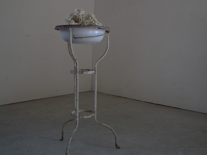 L02714 アンティーク シャビーなウォッシュスタンド 洗面器台