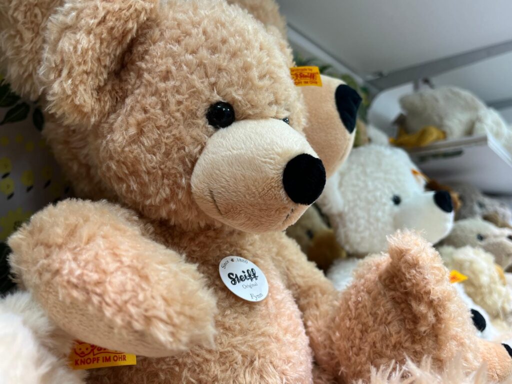 Steiff シュタイフ ぬいぐるみ マロン 茶色 レース付き Steiff