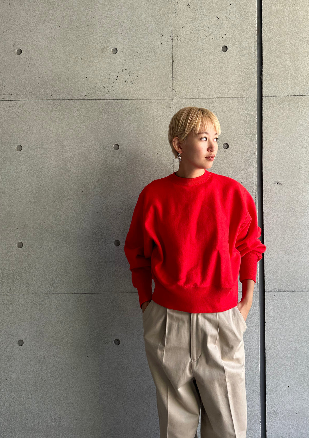 OSHIMA REI | REVERSE WEAVE PO 裏起毛トレーナー | MACHU PICHU SHOP