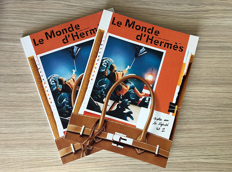 エルメスの世界』最新号を連れて「ルモンドキオスク」が丸の内に