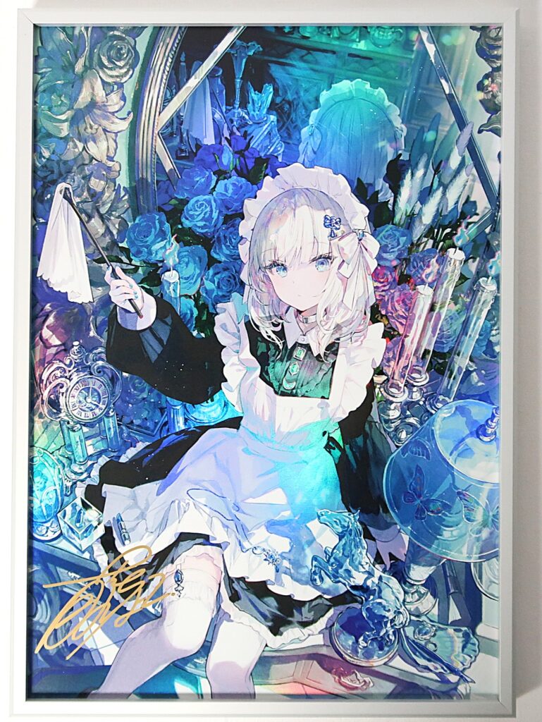 買取実績】藤ちょこ「メイドと青透館」オーロラアート ホロ