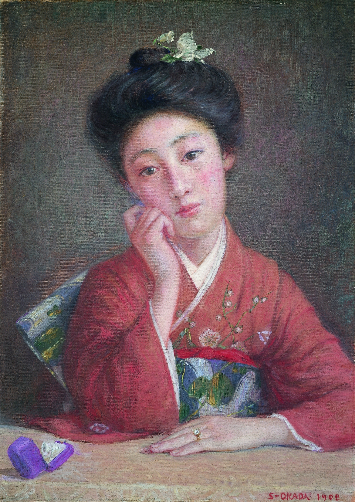 岡田三郎助《あやめの衣》1927年(昭和2) ポーラ美術館蔵 | - Japaaan