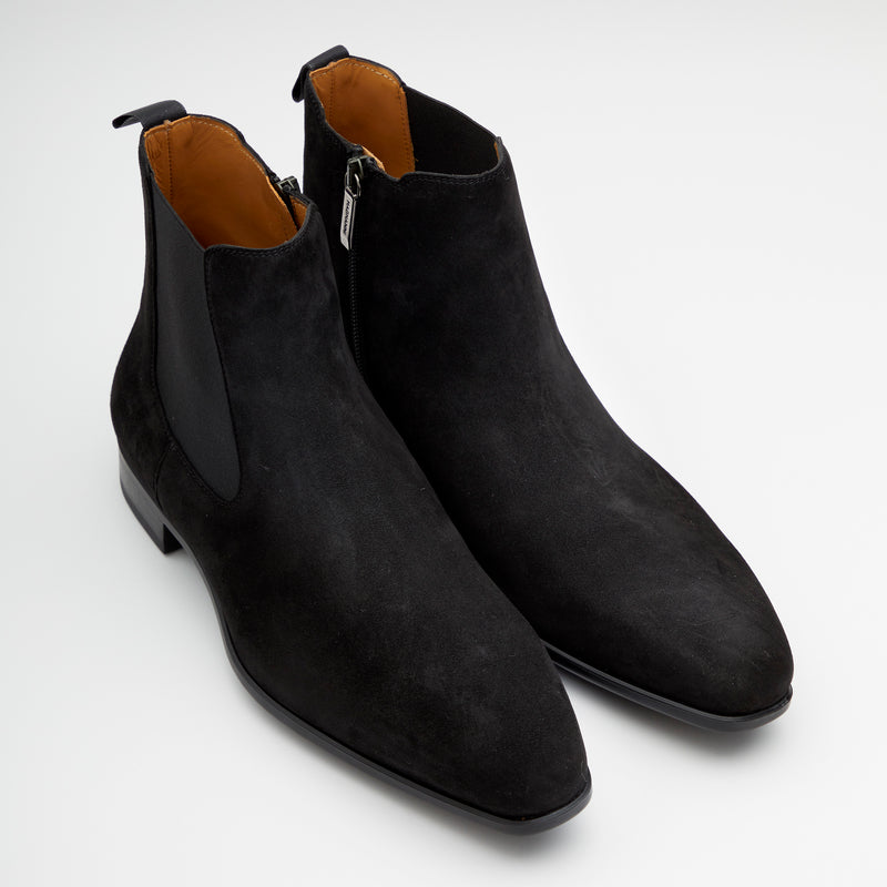 インサイドジッパー サイドゴアブーツ ブラック | 80155 BL/S