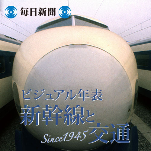 戦後70年：ビジュアル年表 新幹線と交通 - 毎日新聞