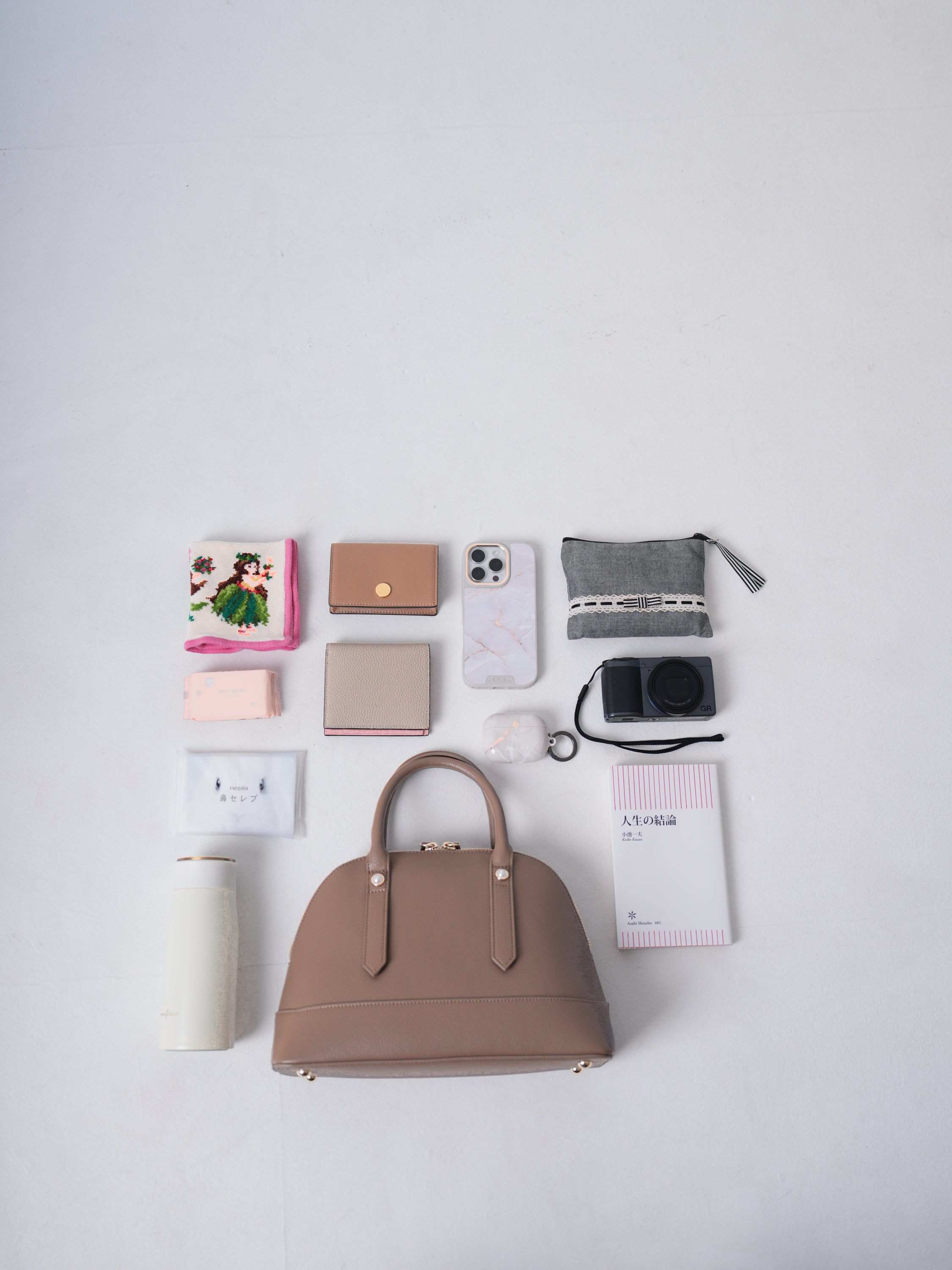 2WAYエコレザーミドルボストンバッグ【リサイクルポリエステル