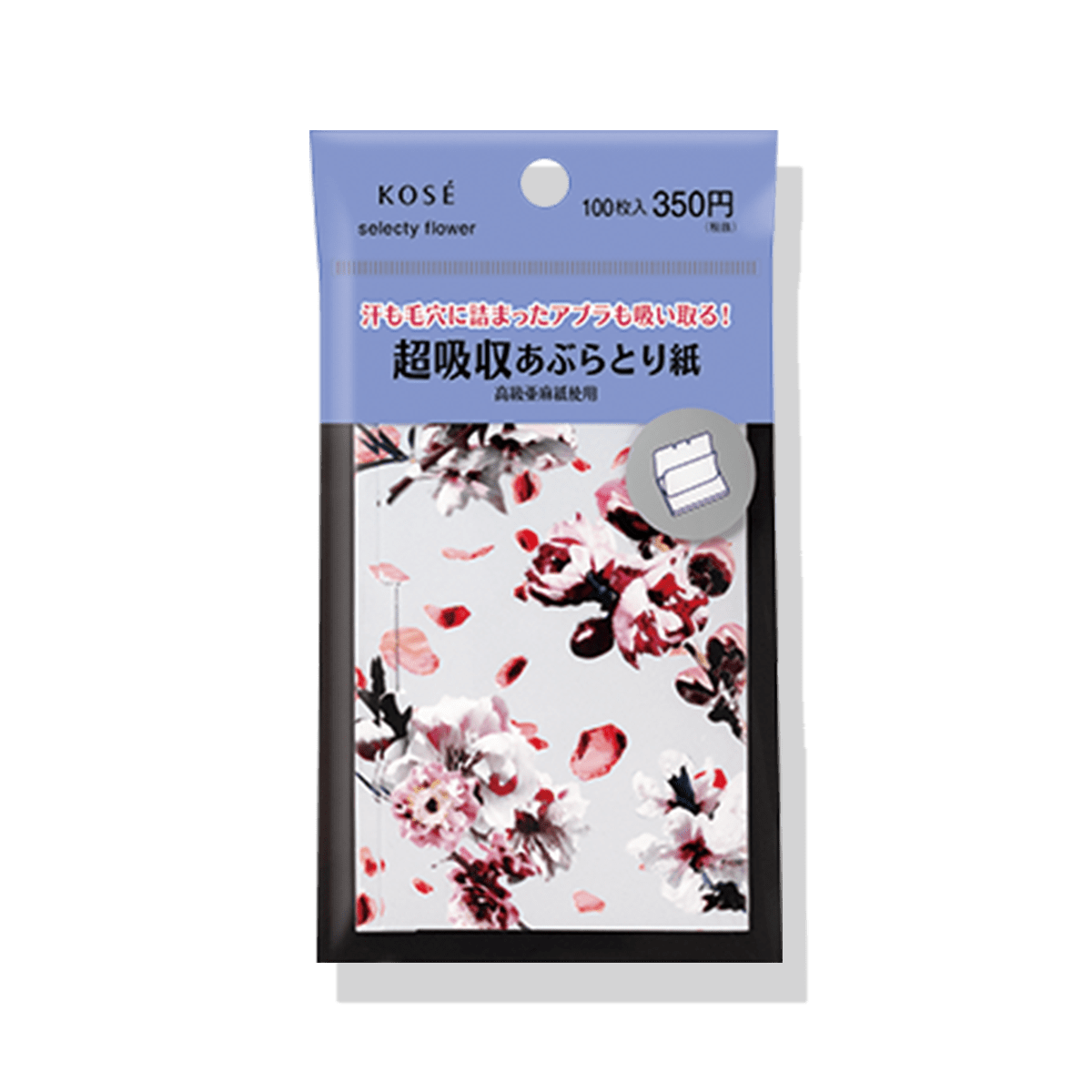 コンビニック セレクティ フラワー 超吸収あぶらとり紙