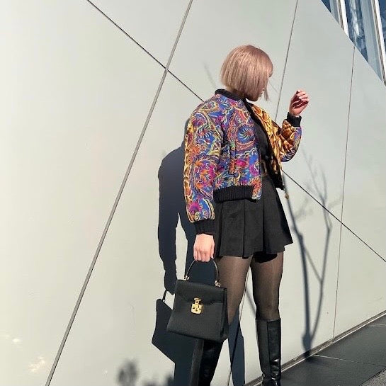 VERSACE ヴェルサーチ ジャケット ブルゾン ペイズリー ヒョウ柄