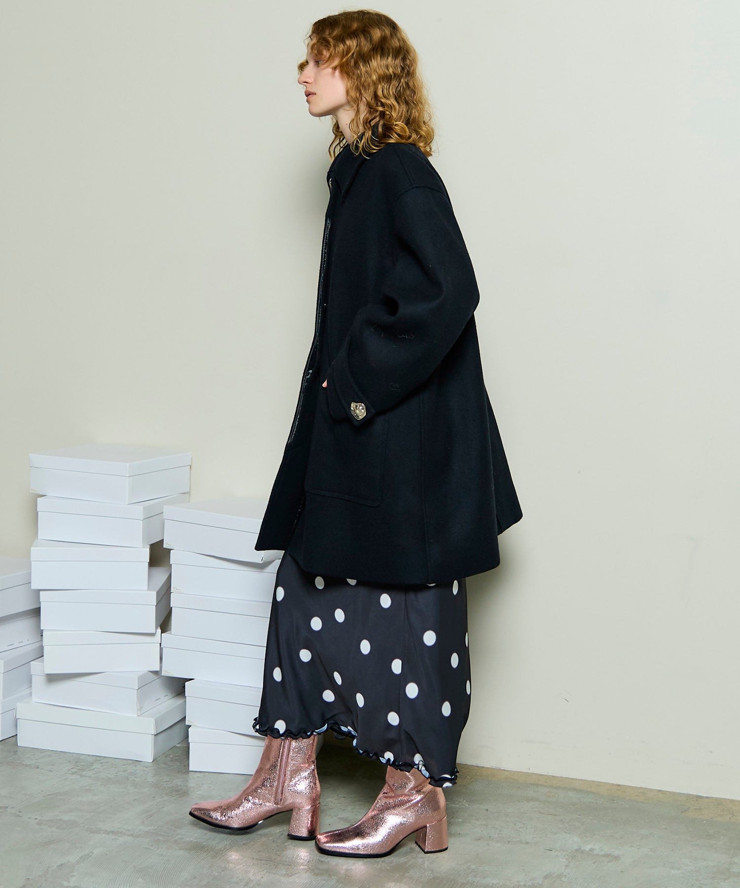 Multi Fabric Over Coat