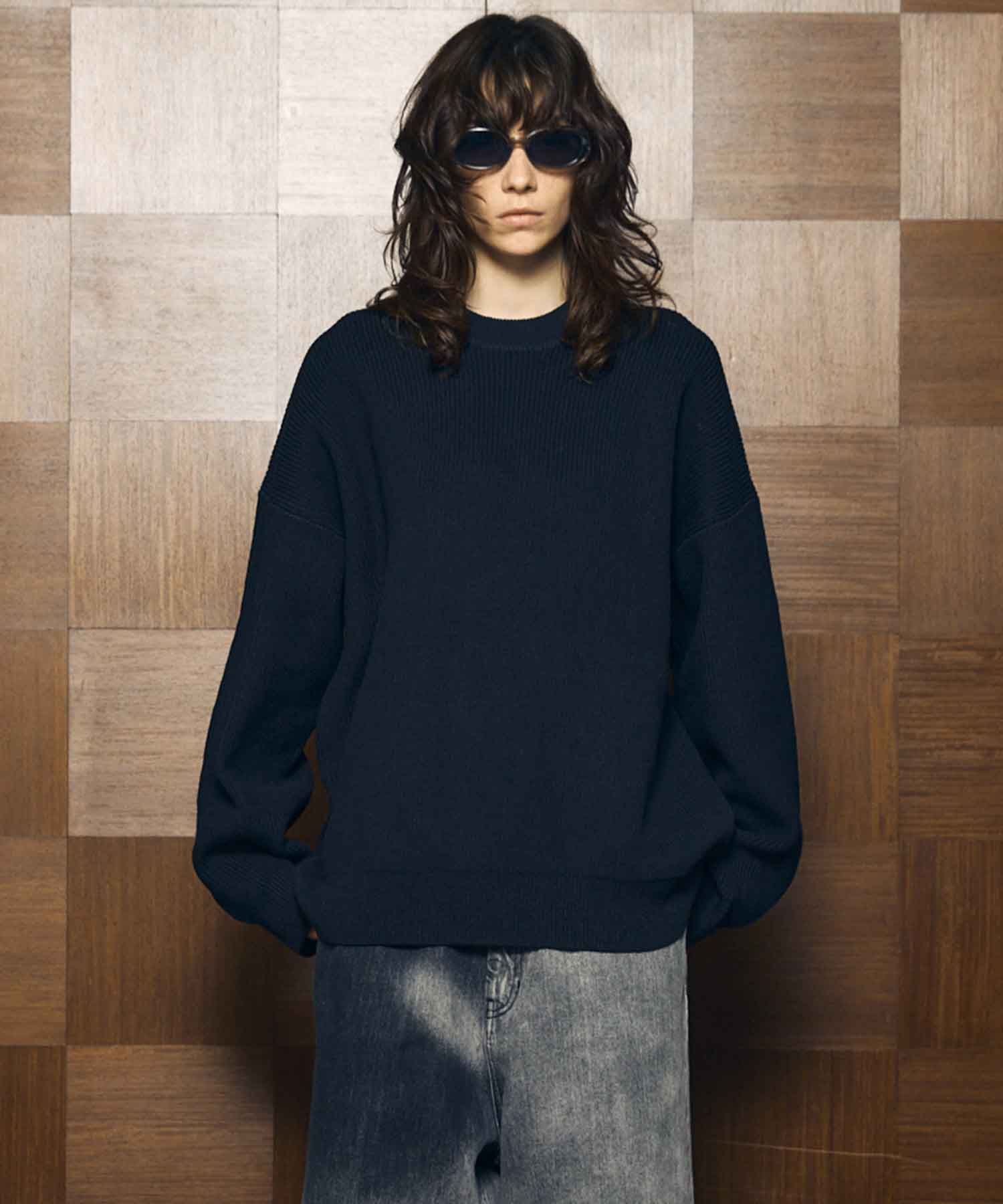 Prime-Over Pullover Crew Neck Knit