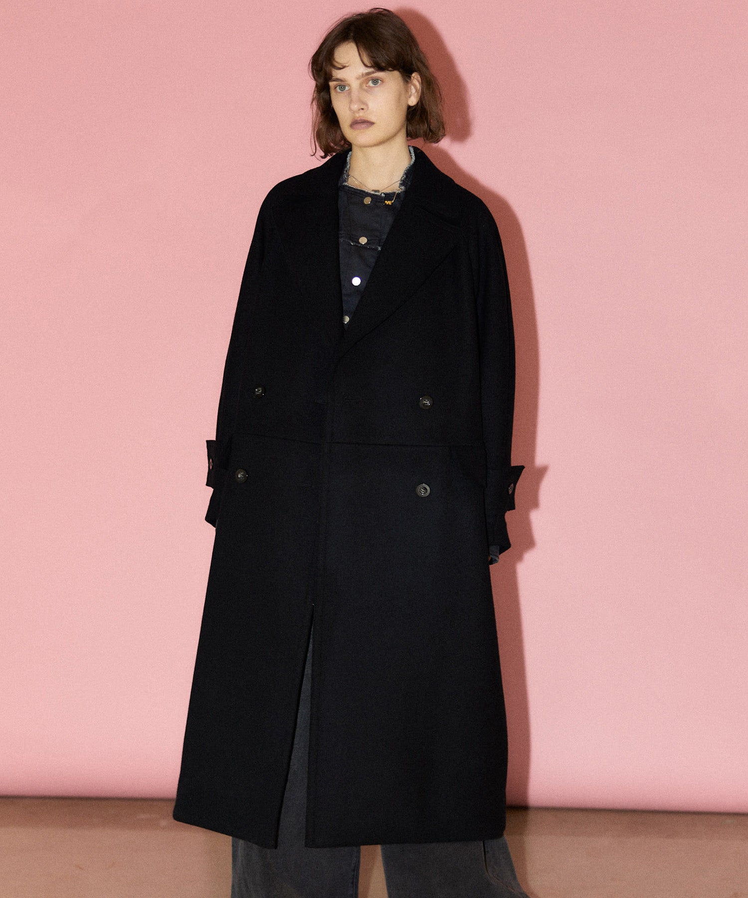 SALE】Super140 Melton Double Coat