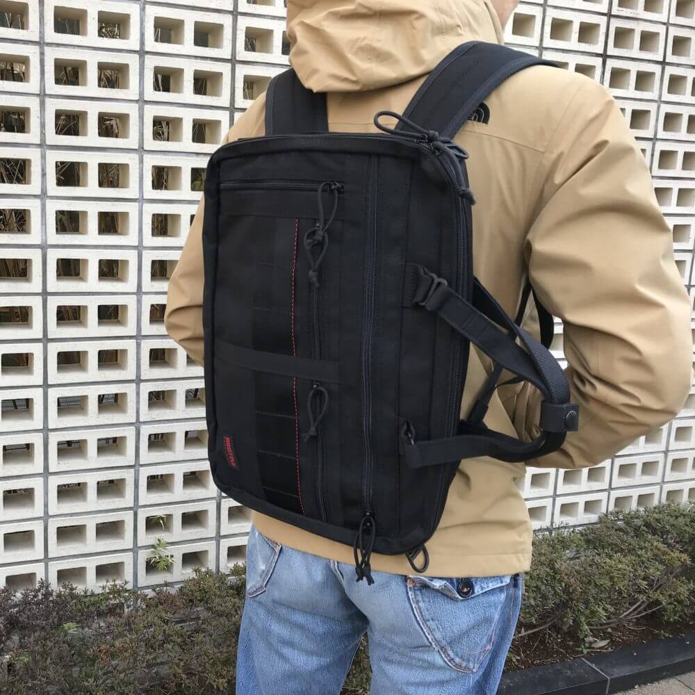 BRIEFING A4 3WAY LINERレビュー】リュックスタイルも決まる薄マチ3way