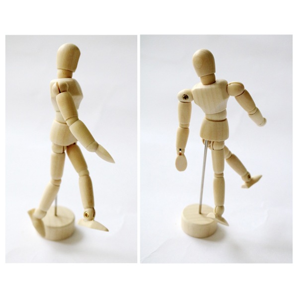 モデル人形SS (11．4cm) 木製 土台付き 4986441314011 | 画材