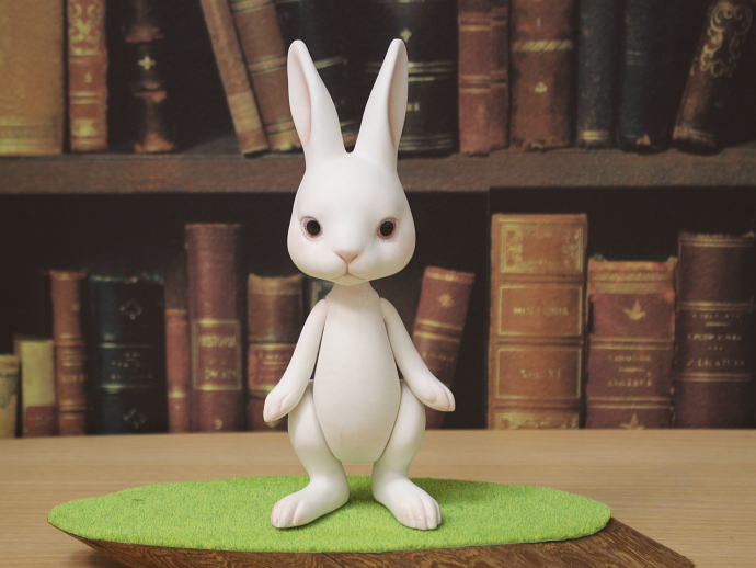 AKARI作 / 白うさぎ （大） | 人形（Doll）,創作人形,AKARI