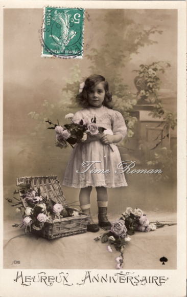 アンティークポストカード 少女 005 | ペーパーアイテム関連