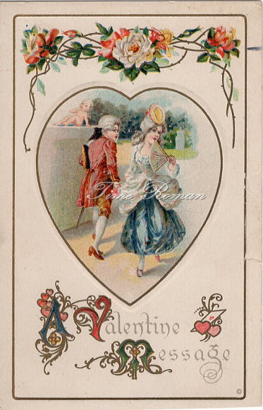 アンティークポストカード バレンタインデー 018 | ペーパーアイテム