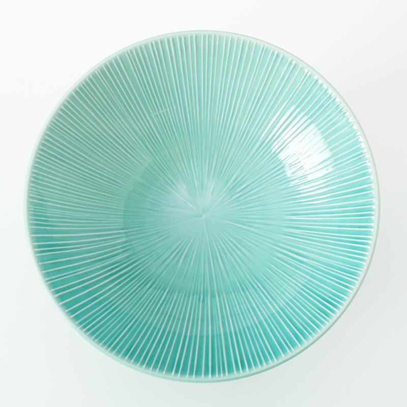 麺鉢 トルコ青磁 千段 4-974の通販｜東京インテリア公式通販