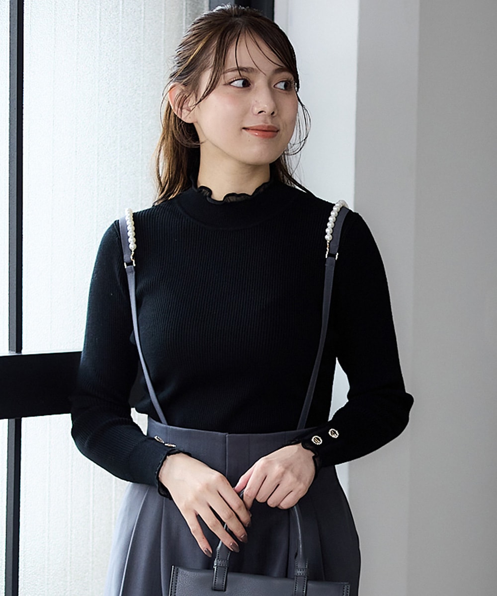 SALE】ポイントシアーハイネックリブニットプルオーバー - 12Twelve