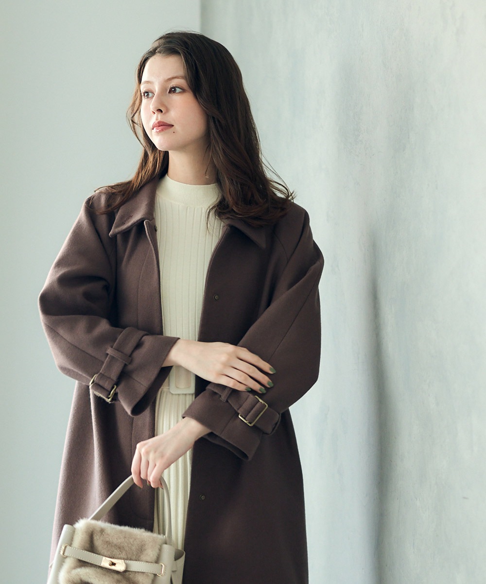 SALE】【Mimi Special Collaboration】ライトメルトンスタンドカラー