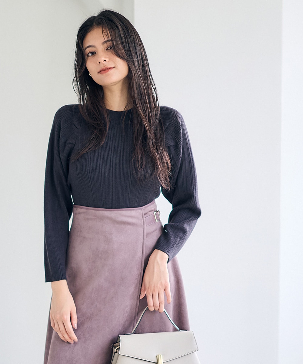 SALE】ボトルネックタックニットプルオーバー - 12Twelve Agenda