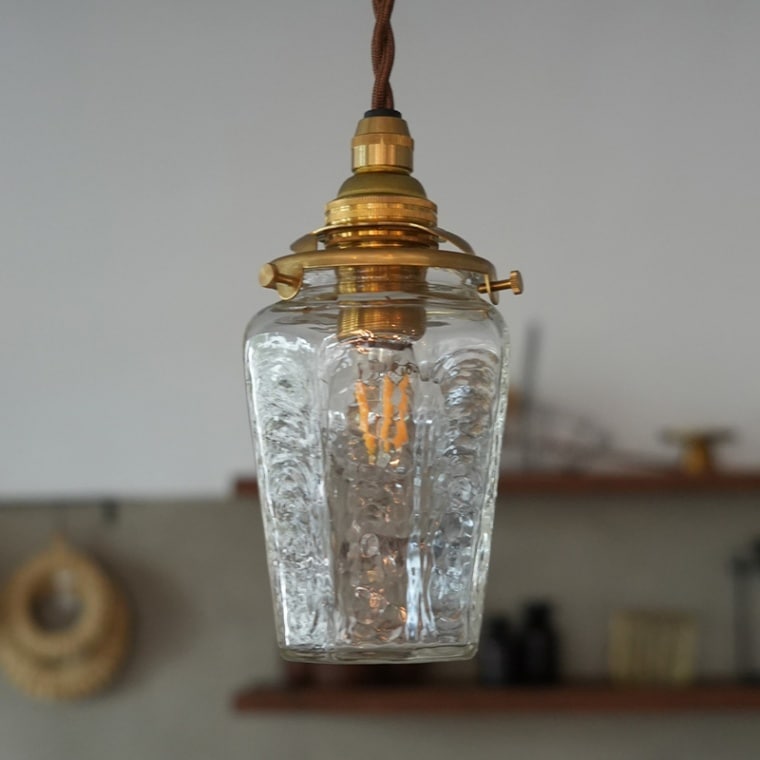 安土草多「ペンダントライト 八角瓶」｜巣まいと暮らしの店 トリノス