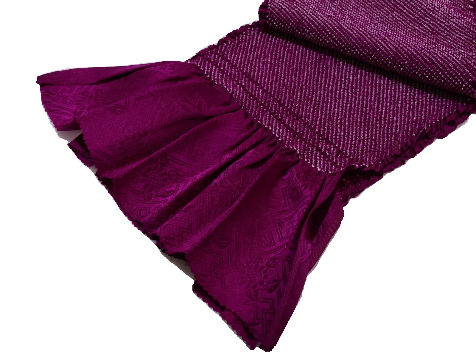 正絹絞り帯揚げ(総絞り)「明るい紫色」 | 帯あげ,帯揚げ（絞り