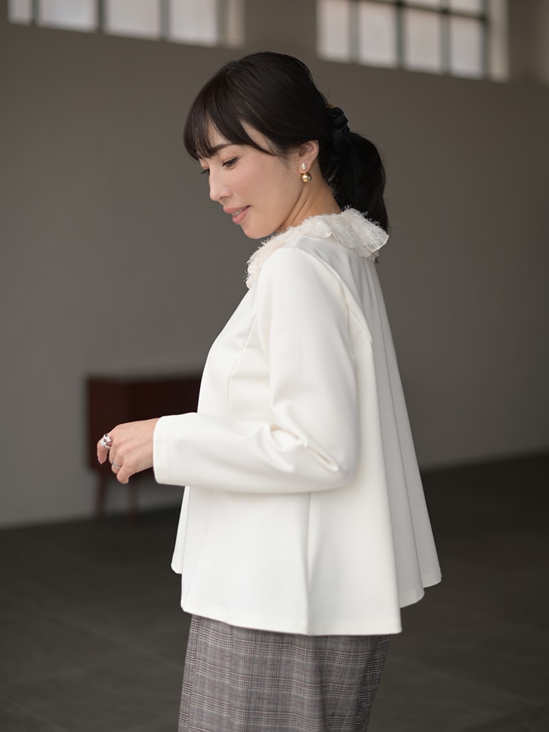 フェザー襟トップス | Tops,トップス | | TREFLE＋1（トレフルプラスワン）