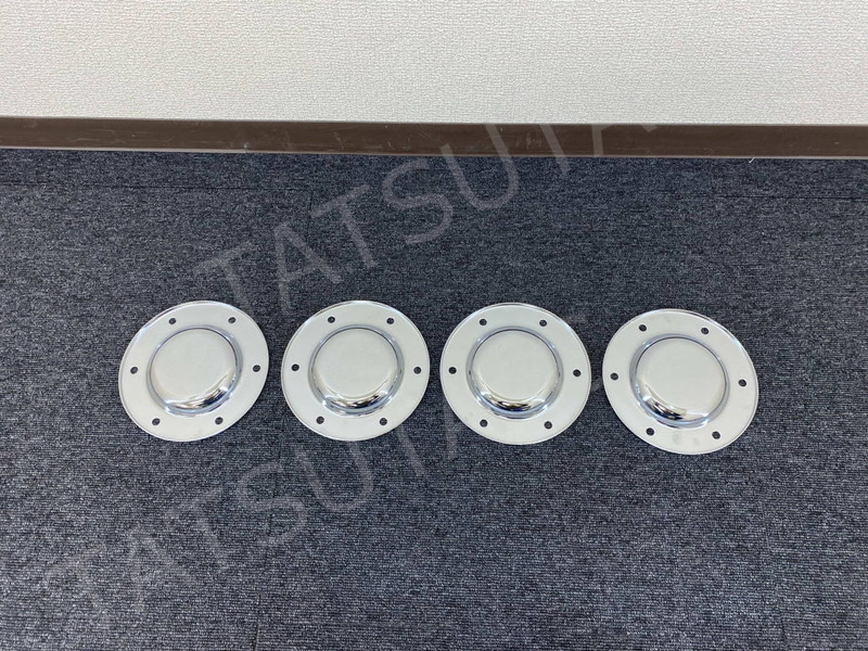 メッキ フロント ハブキャップ 4個セット メッキボルト付き 三菱ふそう