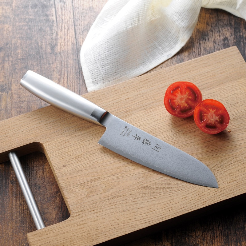 関藤平 フルメタル ダマスカス69層鋼 三徳包丁 | 日用品/食品/家電