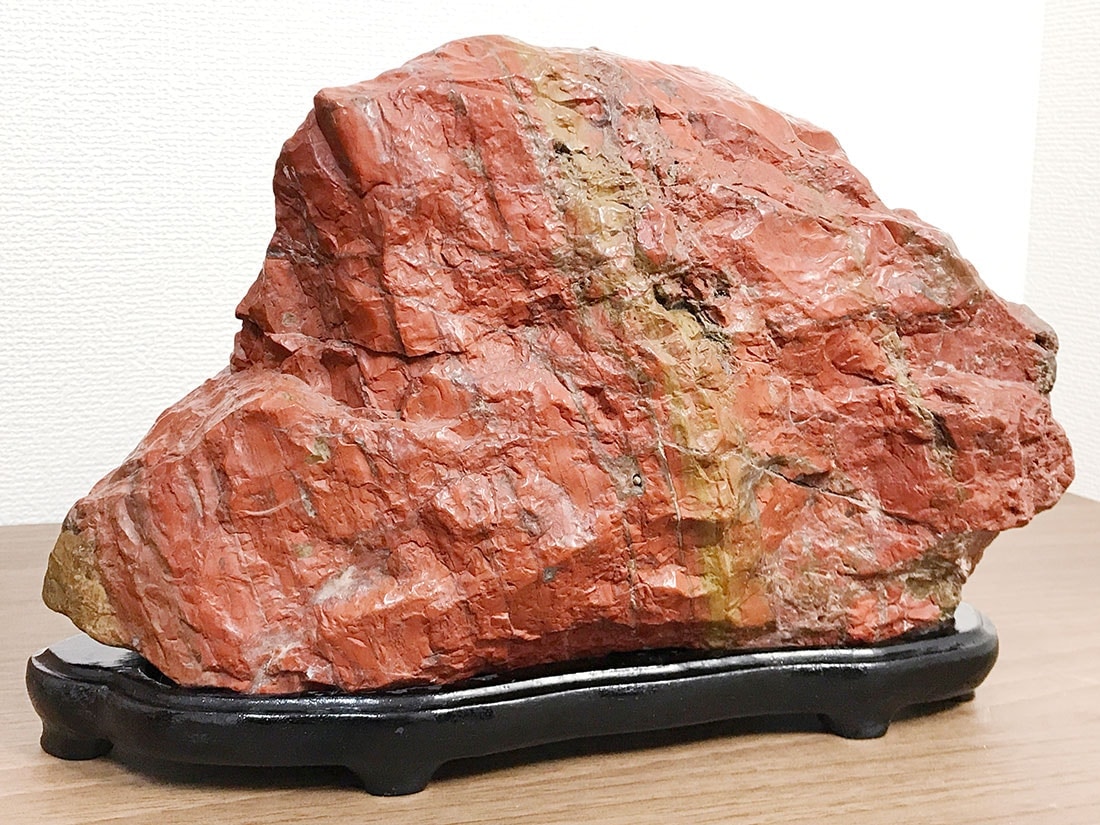 15kg 佐渡赤玉石 赤玉 赤玉石 糸掛 赤石 天然石 水石 鑑賞石 天然石