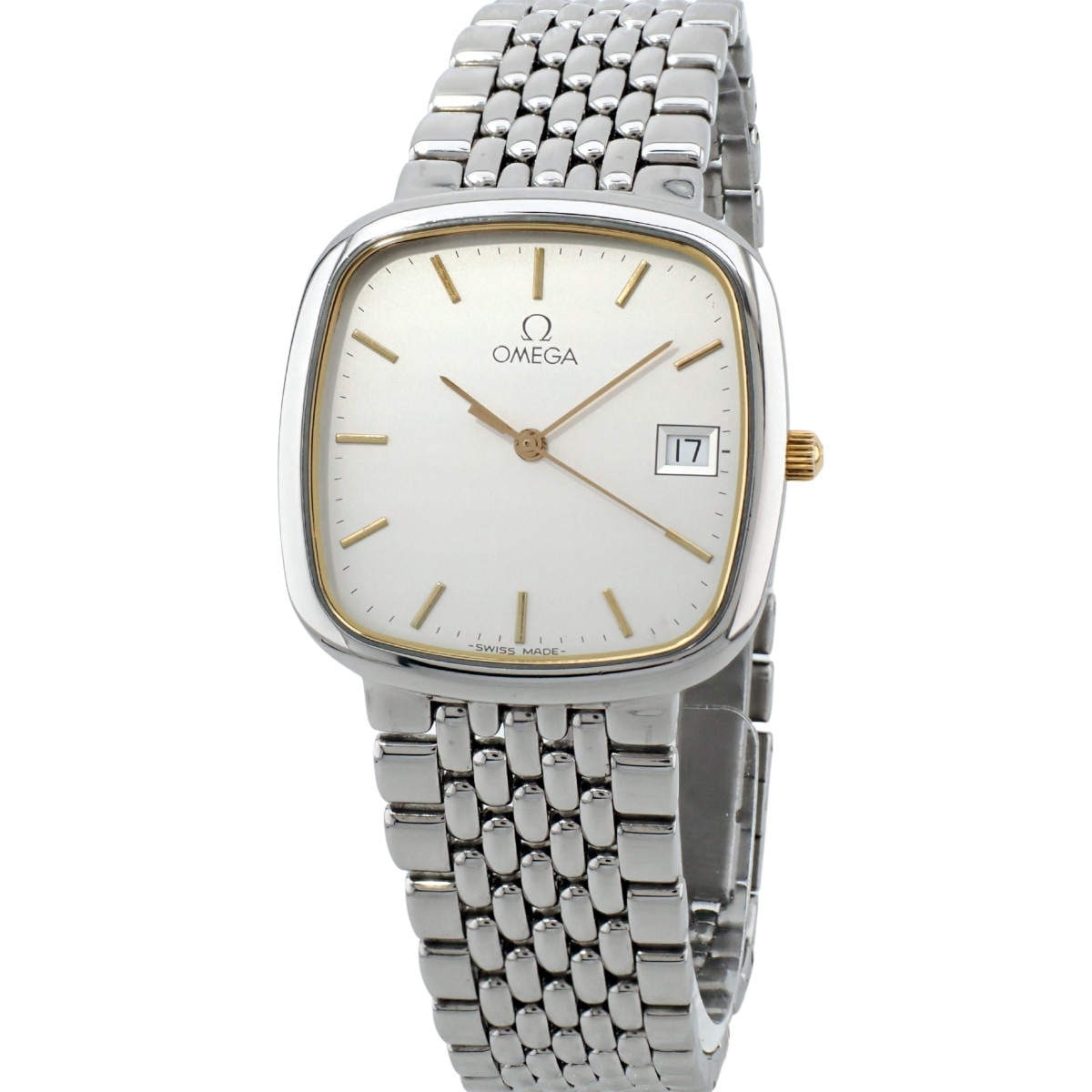 オメガ デヴィル スクエア メンズ Ref.396.1017 ETA 255.411 クオーツ