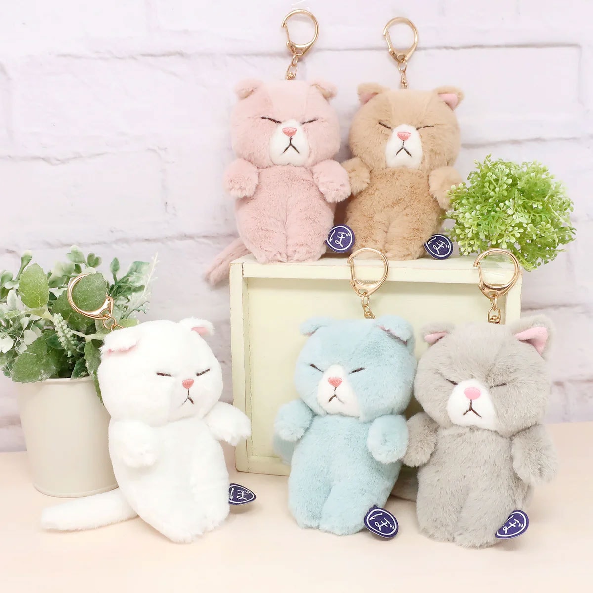 ぼうみたいなねこ マスコット ぬいぐるみ キーホルダー 猫 内藤