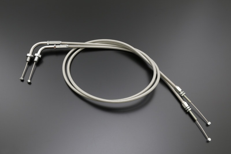 ステンメッシュスロットルワイヤー (ノーマルハンドル仕様 ワイヤー長