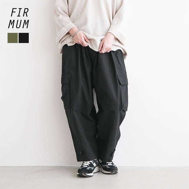 RB-FR0604PF]FIRMUM(フィルマム)ギャザーテーパードミリタリーパンツ