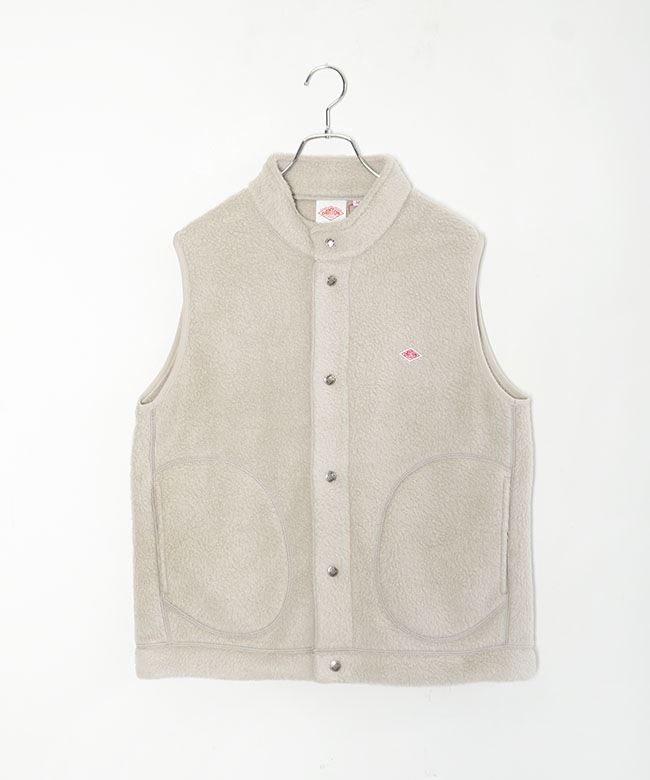◇[DT-A0713WNN]DANTON(ダントン) DOUBLE FACE BOA STAND COLLAR VESTT