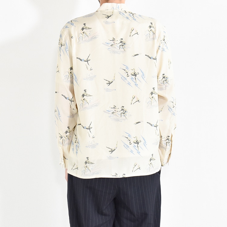 241OJ-SH02)OLD JOE(オールドジョー)ORIGINAL PRINTED OPEN COLLAR