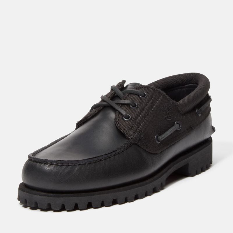 Timberland 25SS AUTHENTIC 3-EYE BOAT SHOE A6DXW-EL2 BLACKOUT FULL