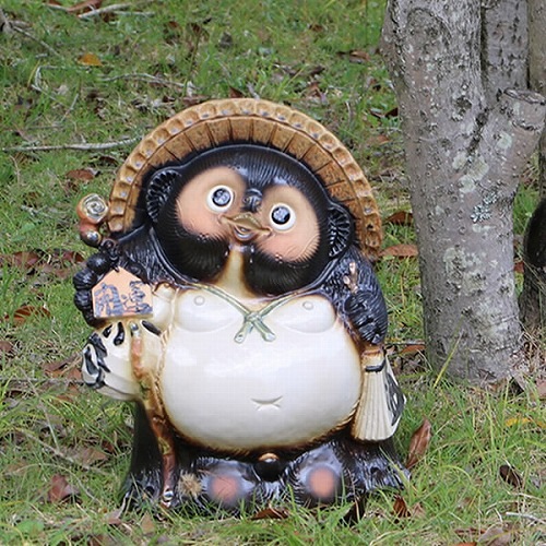 信楽焼 たぬき 信楽焼きたぬき 13号開運狸 陶器タヌキ ［ta-0038