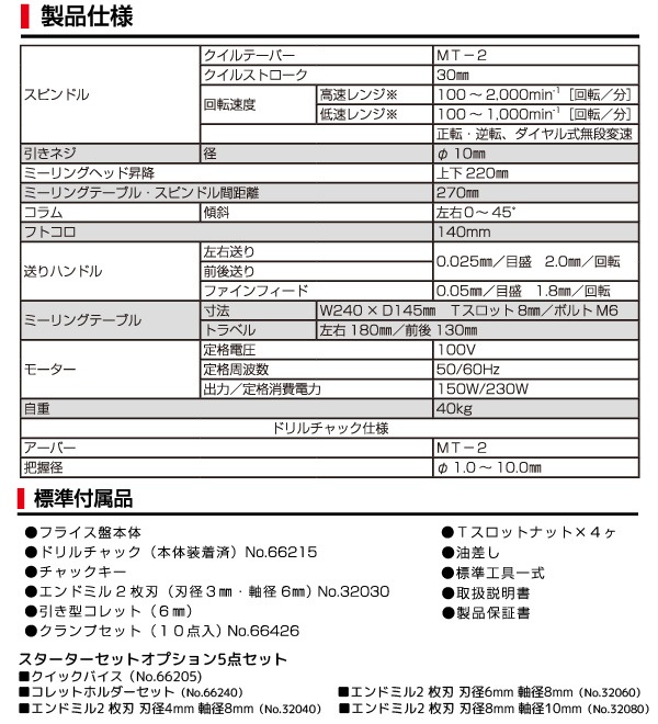 ユアサプライムス.com｜Mr.Meister ミスターマイスター 卓上フライス盤