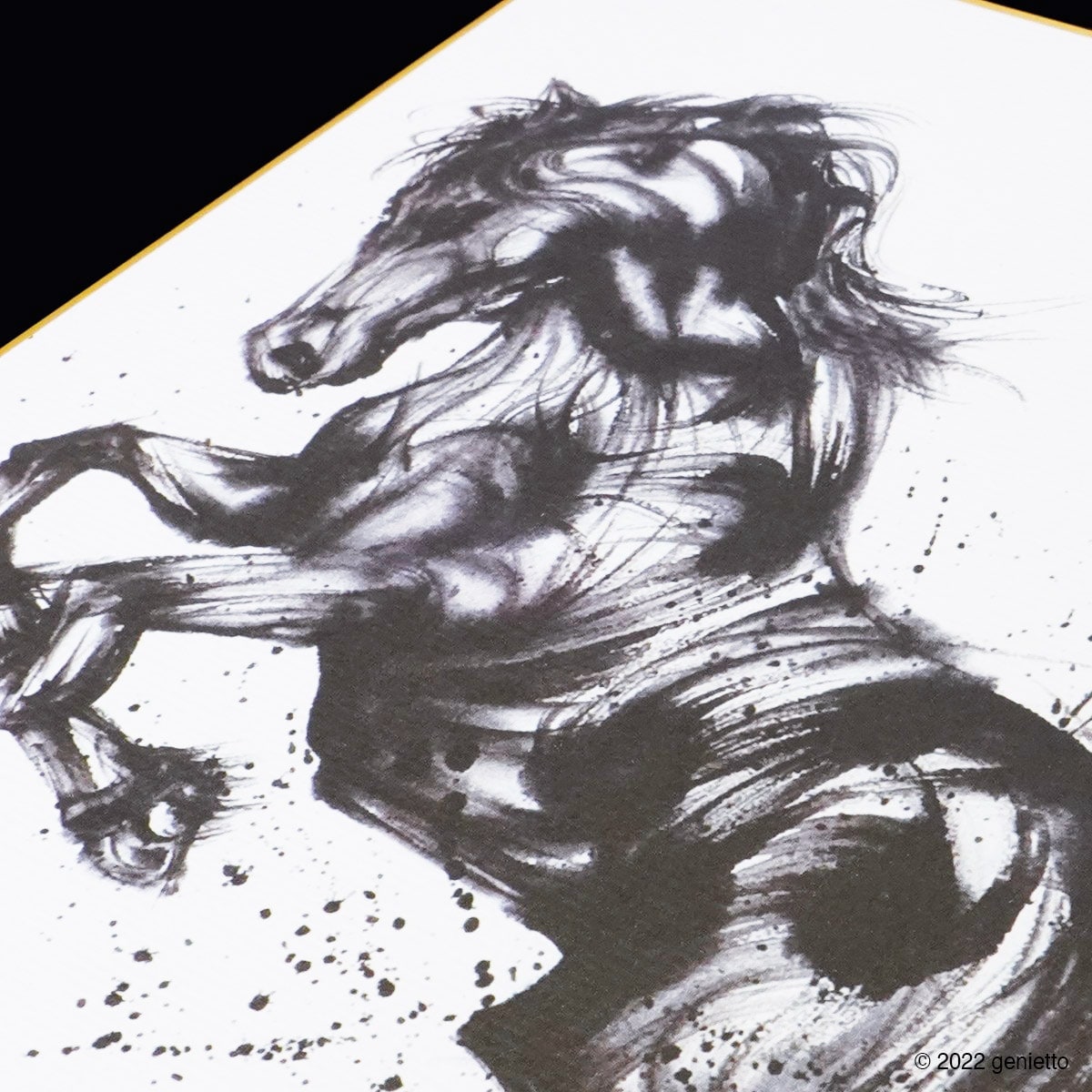 馬 | 墨絵・陶墨画アーティスト 西元祐貴 Yu-ki Nishimoto